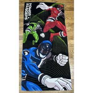Vintage Power Rangers Space Police SPD Towels Disney Store Exclusive 58.5" X 29"